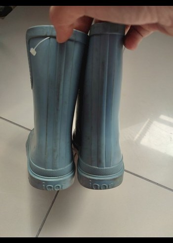 Mavi Gri Çocuk Lastik Bot - Görsel 4