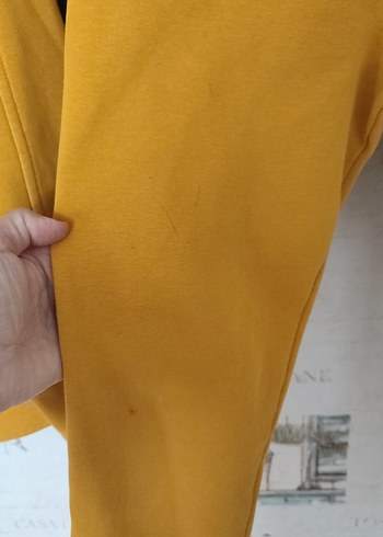 Sarı kız çocuk Kapüşonlu Eşofman Takımı - Görsel 4