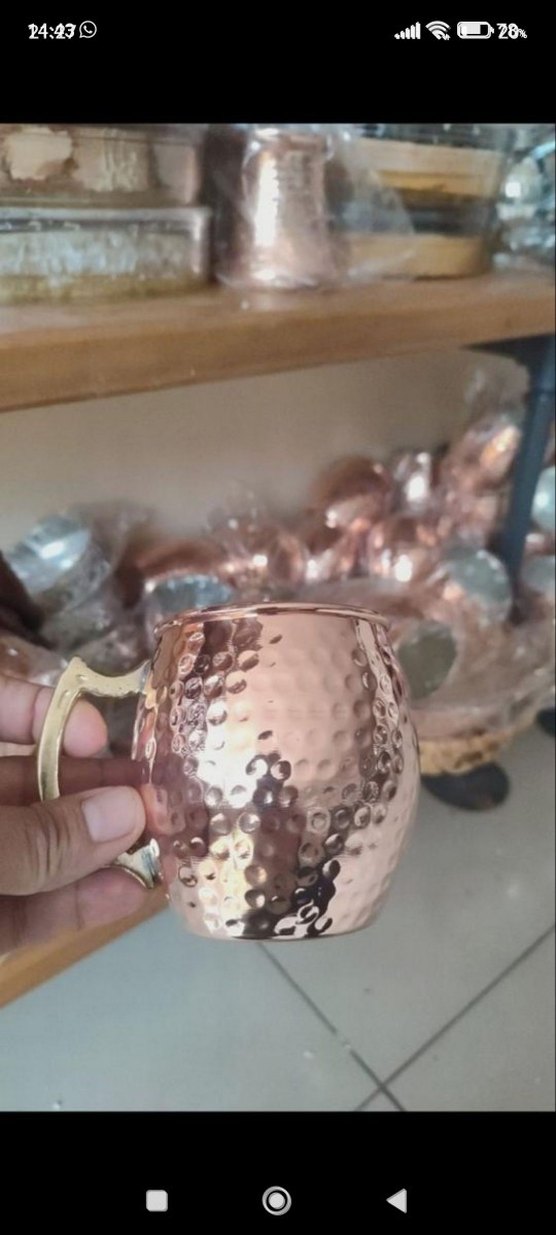 Bakır 300 ml.Kulplu Kupa - Görsel 2