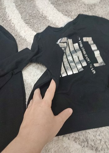 Siyah Rahat Kesim  Eşofman Takımı - Görsel 3