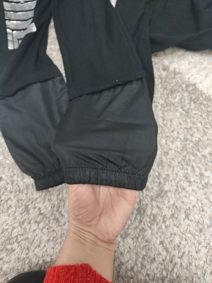 Siyah Rahat Kesim  Eşofman Takımı - Görsel 5