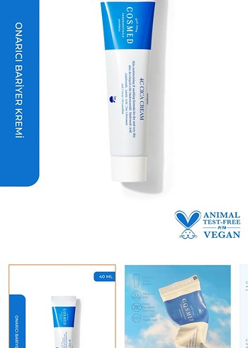 Cosmed Onarıcı Bariyer Kremi 40 ml