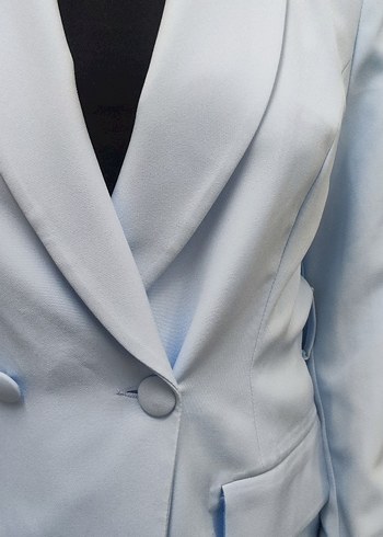 Kadın Mavi ceket - Görsel 3