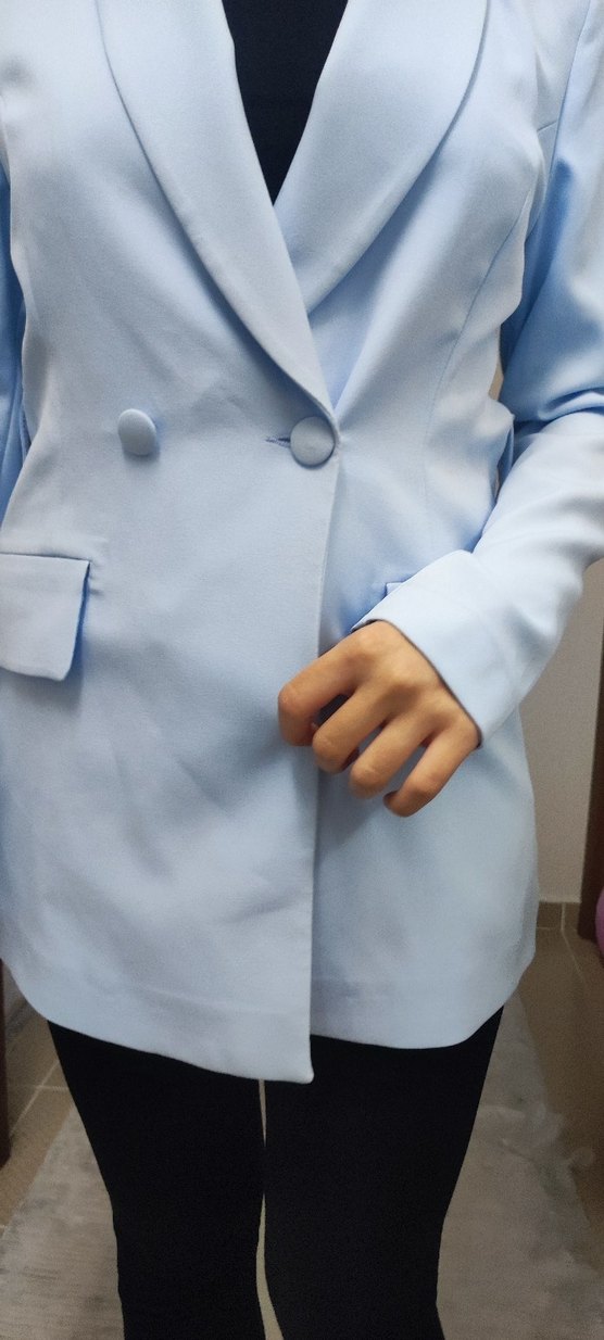 Kadın Mavi ceket - Görsel 2