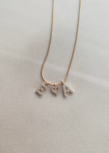 Çelik Harfli Kolye - Görsel 2