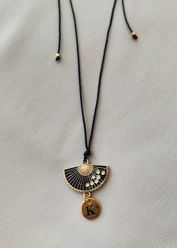 Harfli Yelpaze Kolye - Görsel 2