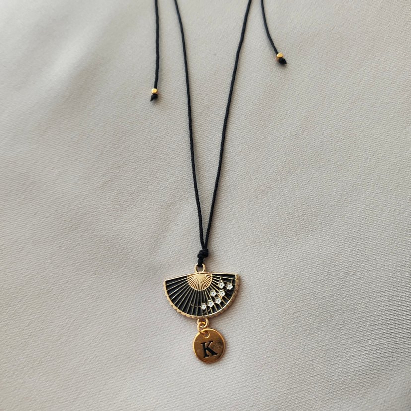 Harfli Yelpaze Kolye - Görsel 2