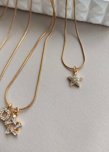 Çelik Yıldız Kolyeler - Görsel 2