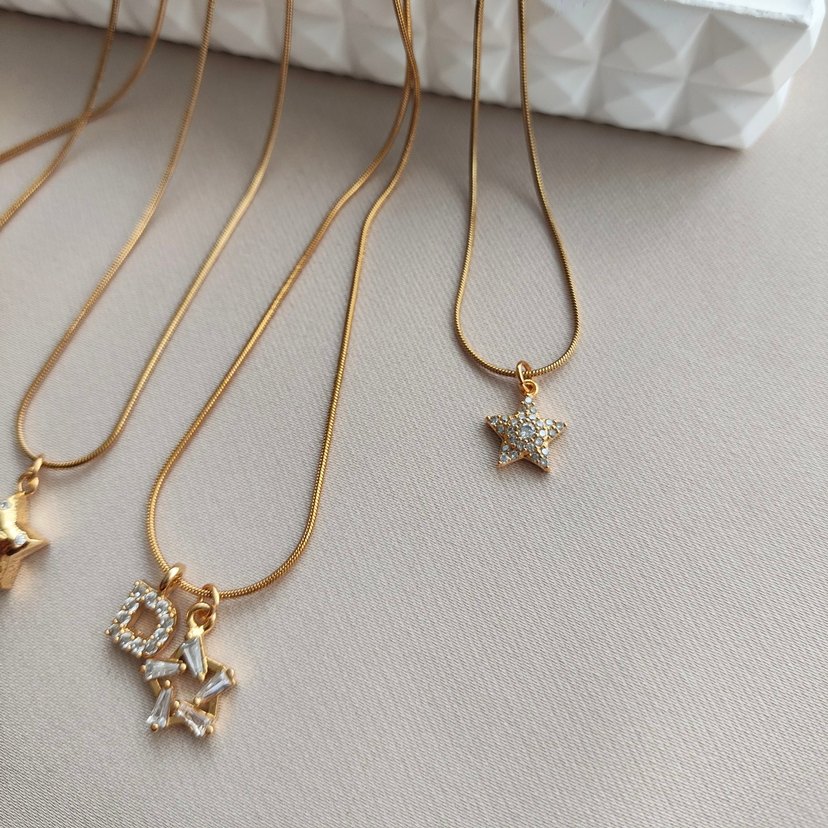 Çelik Yıldız Kolyeler - Görsel 2