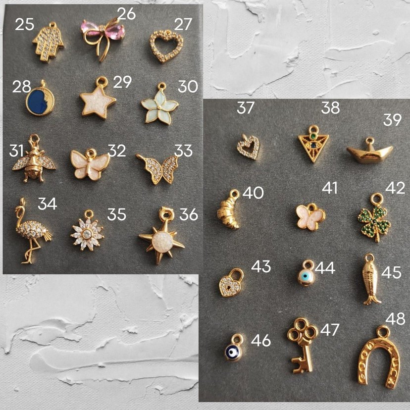 Çelik Mini Çiçek ve Harfli Kadın Kolye - Görsel 3