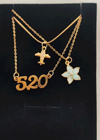 520, Çiçek, Uçak Kolyeler - Görsel 2