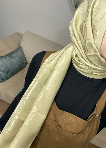 İmannor altın rengi şal - Görsel 5