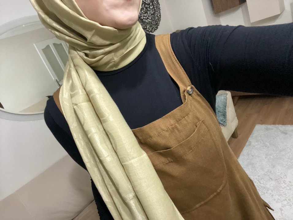 İmannor altın rengi şal - Görsel 4