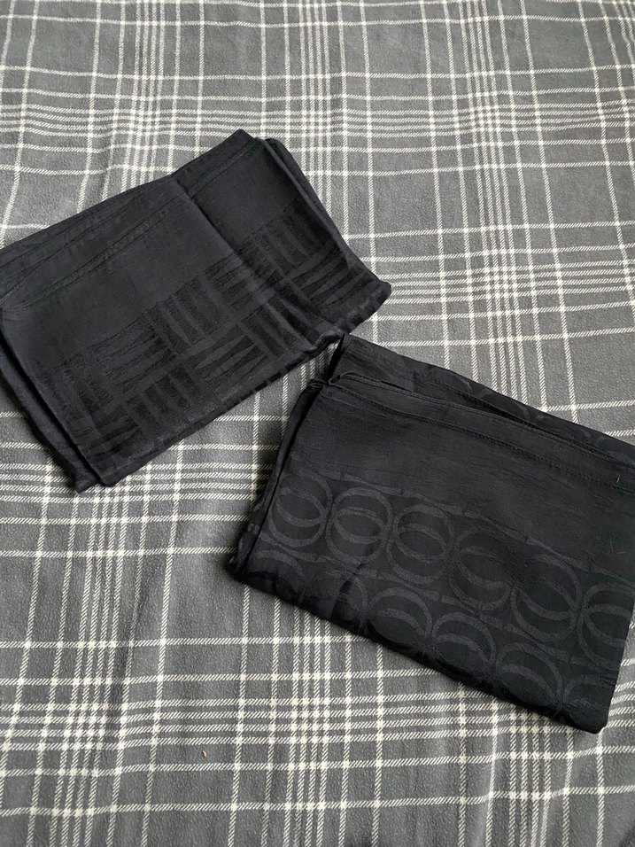 İmannoor siyah lacivert şal - Görsel 3