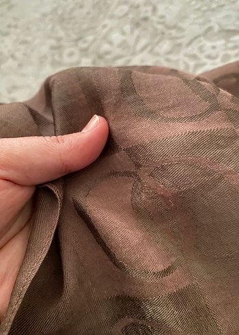 İmannoor açık kahve şal - Görsel 4