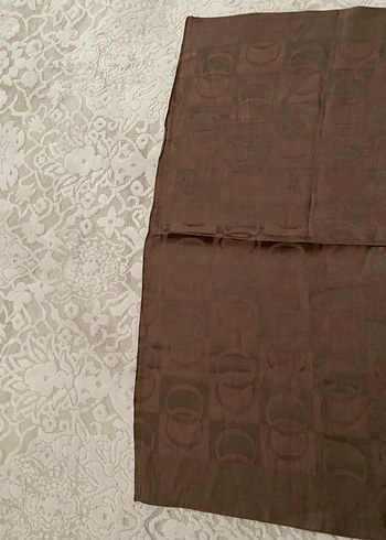 İmannoor açık kahve şal - Görsel 6