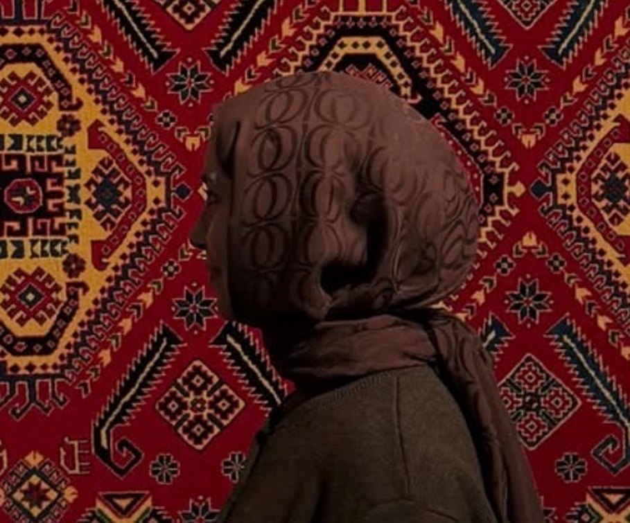 İmannoor bambonoor desen kahverengi şal - Görsel 2