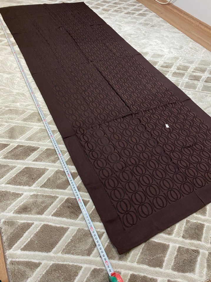 İmannoor bambonoor desen kahverengi şal - Görsel 3