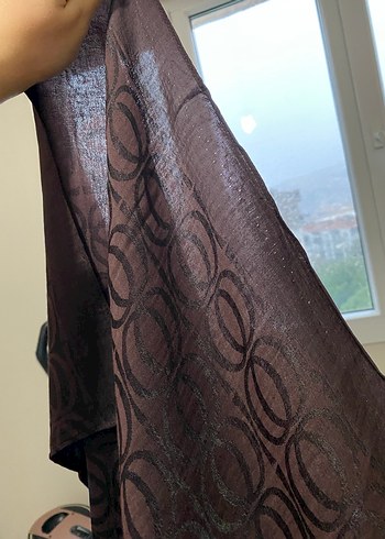 İmannoor şal kahverengi - Görsel 5