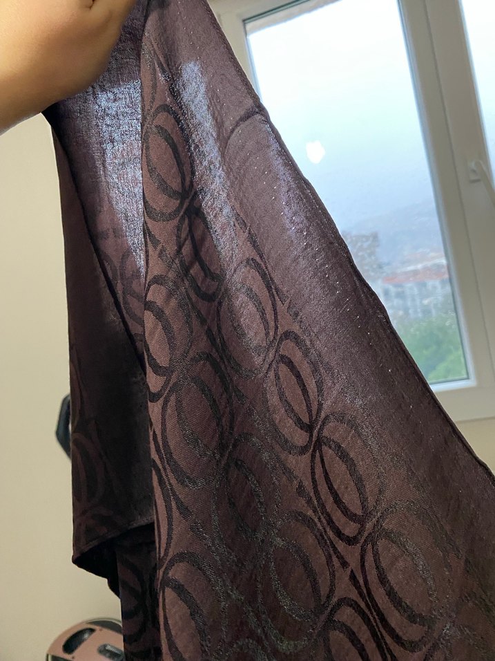 İmannoor şal kahverengi - Görsel 5