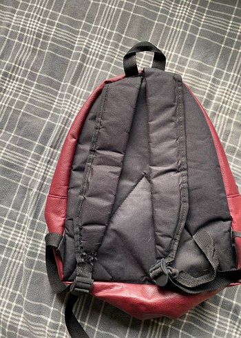 Kadın Bordo Deri Sırt Çantası - Görsel 9