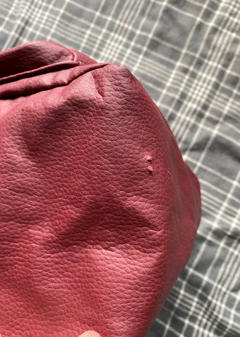 Kadın Bordo Deri Sırt Çantası - Görsel 8