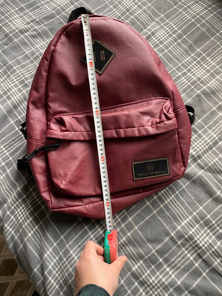 Kadın Bordo Deri Sırt Çantası - Görsel 3