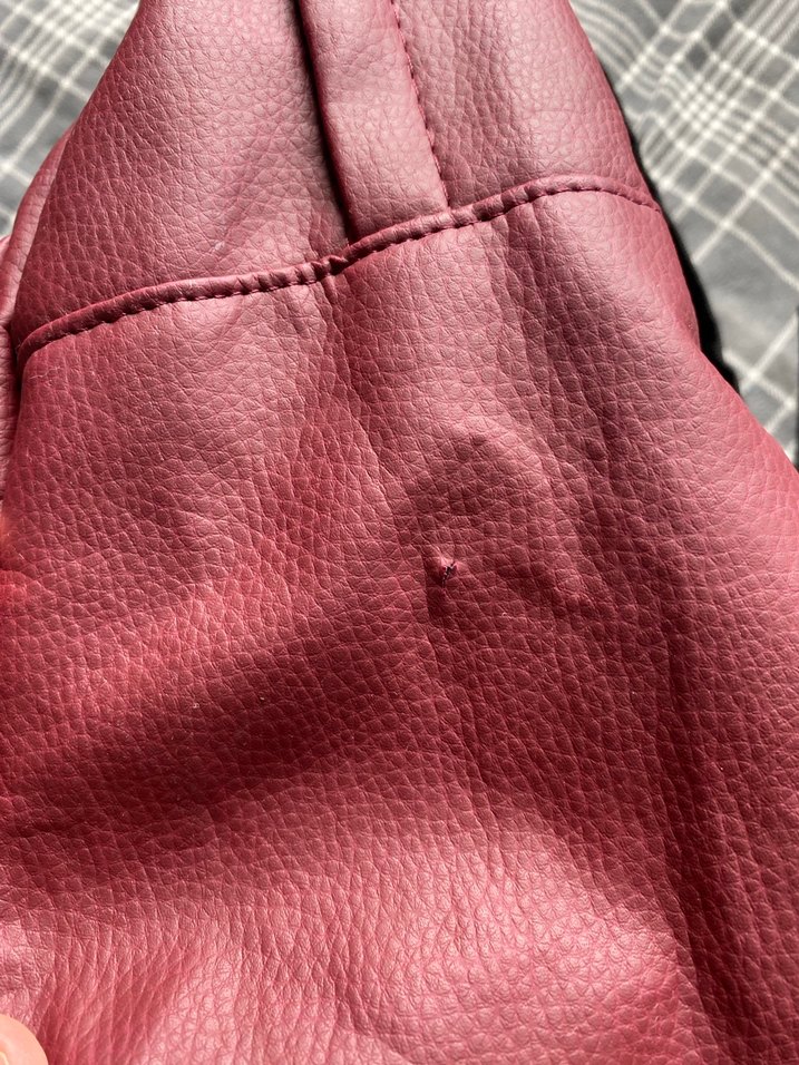 Kadın Bordo Deri Sırt Çantası - Görsel 5