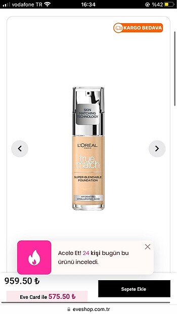 Loreal Paris true match fondöten