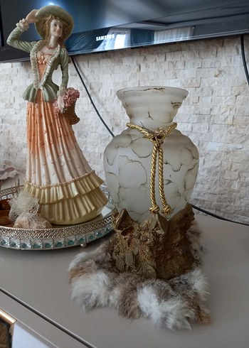 Ikea gold Desenli Dekoratif Vazo