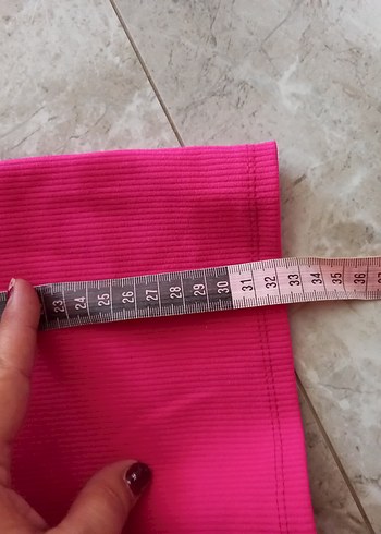 Pembe  Şort - Görsel 3