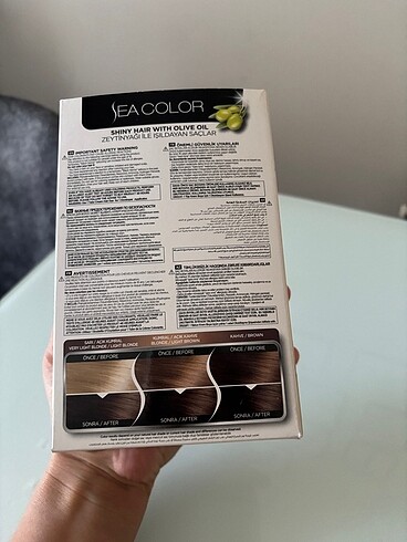Diğer Sea color sac bayası çikolata kahve