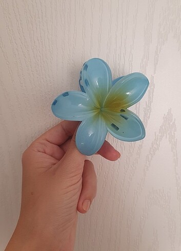 Diğer Mavi Lotus Aloha Çiçek Toka (Büyük Boy)