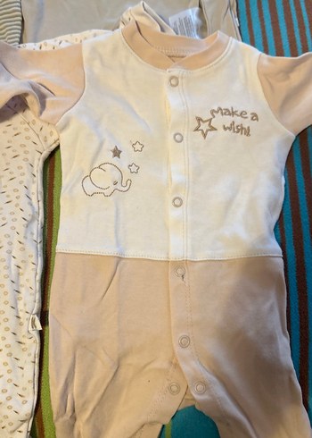 Bebek Beyaz Patikli Düğmeli Pamuklu Tulum - Görsel 5