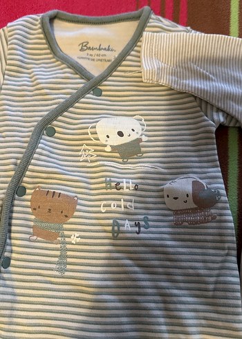 Bebek Beyaz Patikli Düğmeli Pamuklu Tulum - Görsel 2