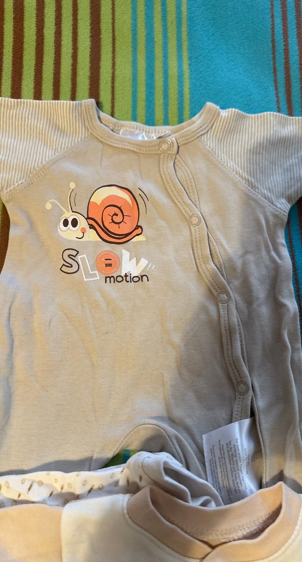 Bebek Beyaz Patikli Düğmeli Pamuklu Tulum - Görsel 3