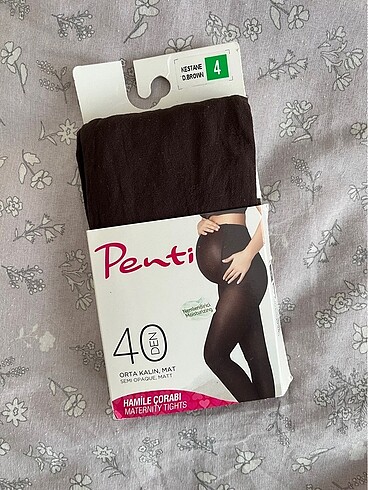 Penti Hamile Külotlu Çorap 40Den Kestane