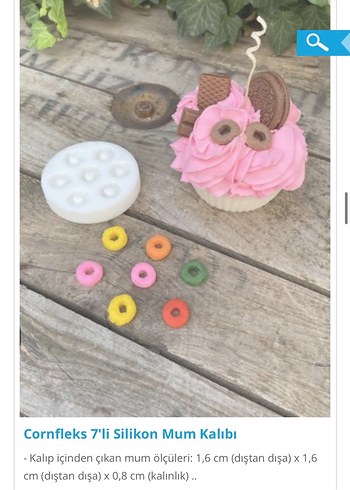 Atıştırmalık Temalı 12'li Silikon Mum Kalıbı - Görsel 5
