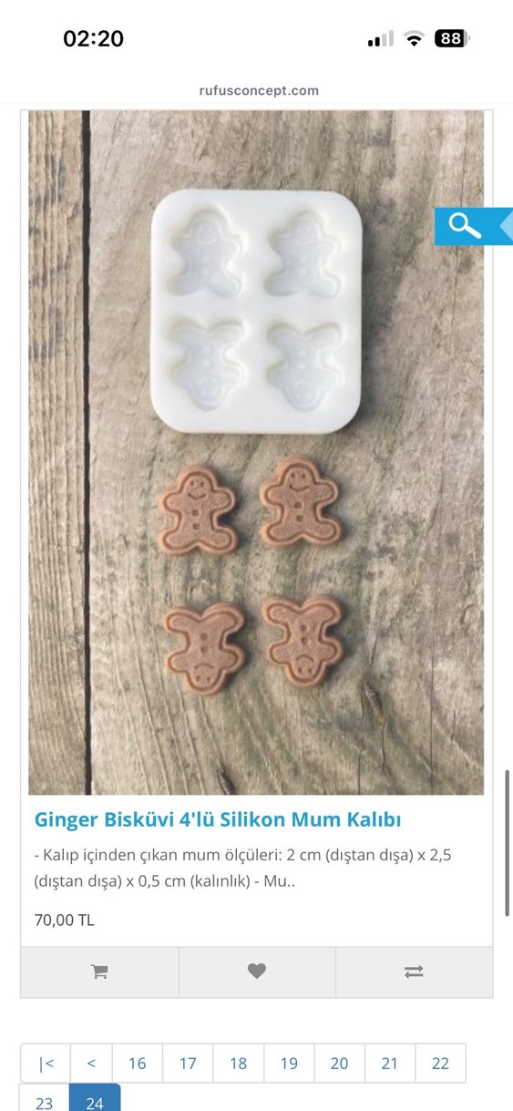 Atıştırmalık Temalı 12'li Silikon Mum Kalıbı - Görsel 2