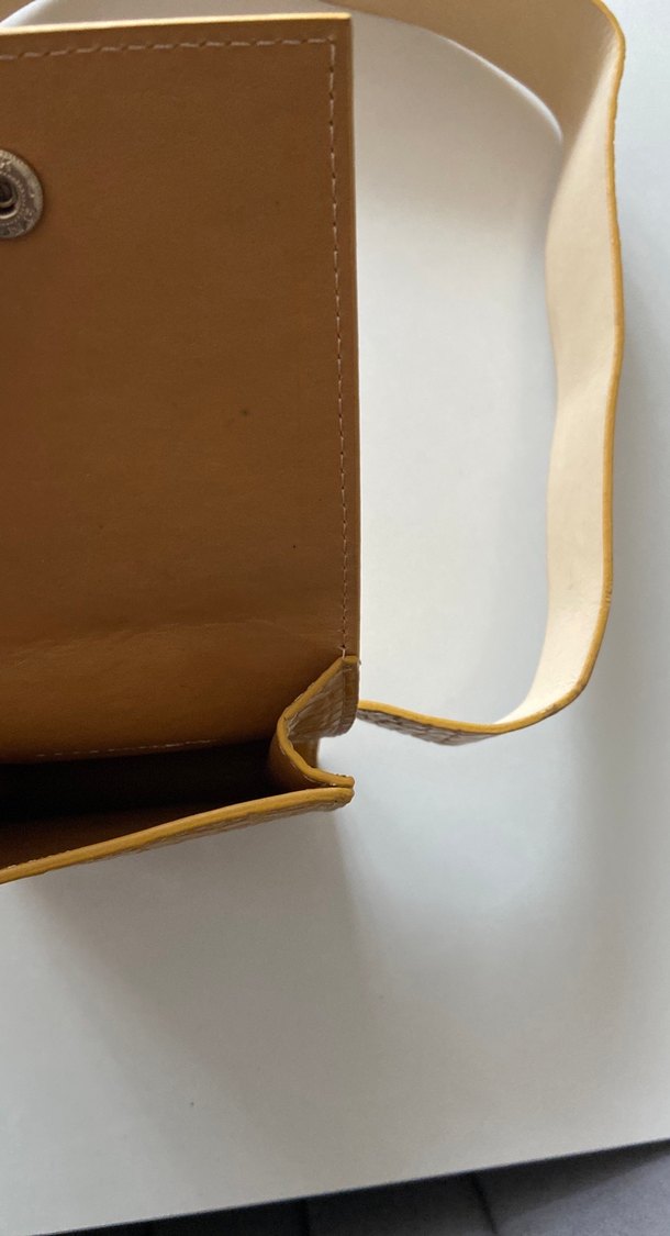 Bej Yılan Desenli Kemerli Çocuk Cüzdanı - Görsel 3