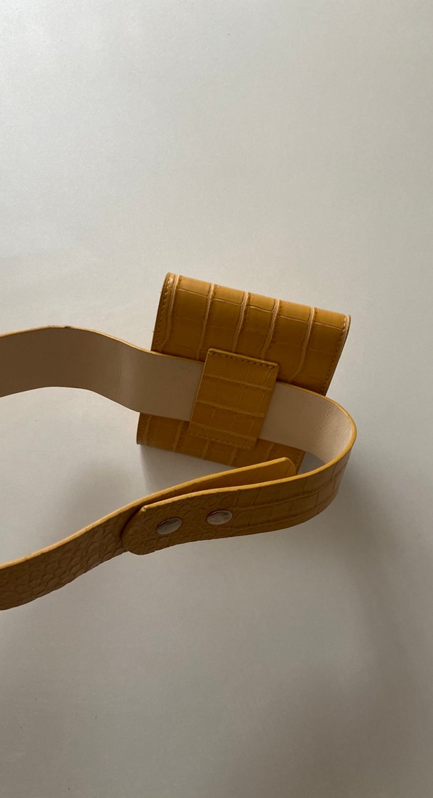 Bej Yılan Desenli Kemerli Çocuk Cüzdanı - Görsel 5