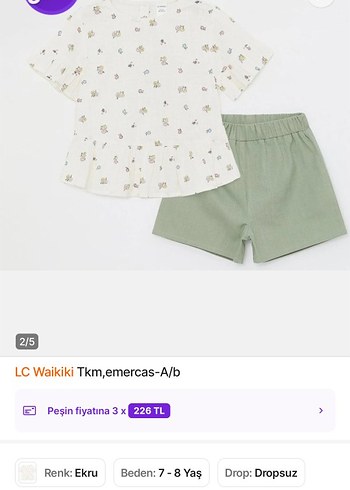 LC Waikiki Kız Bebek Renkli Baskılı Takım