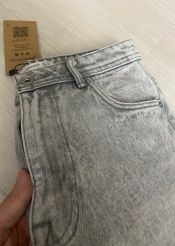 34 Beden gri Renk Zara Gri midi Kadı Kot Pantolon
