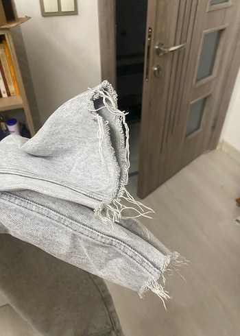 Zara Zara Gri midi Kadı Kot Pantolon