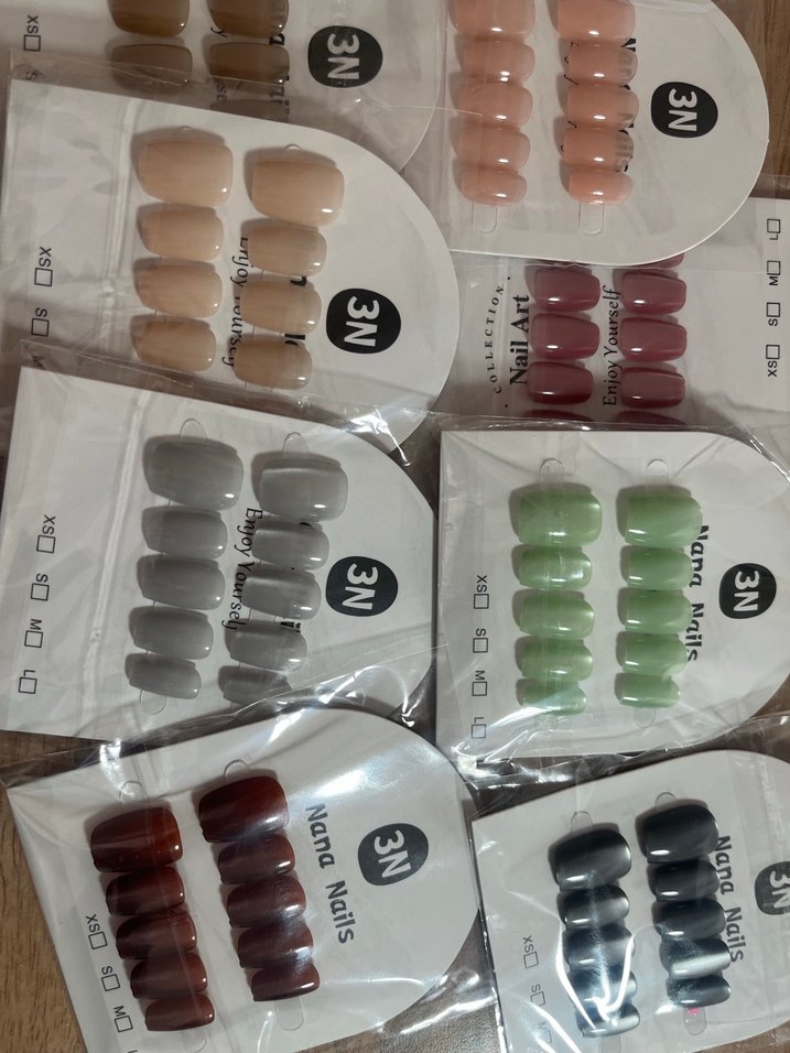 10 set renk kedi gözü takma tırnak - Görsel 4