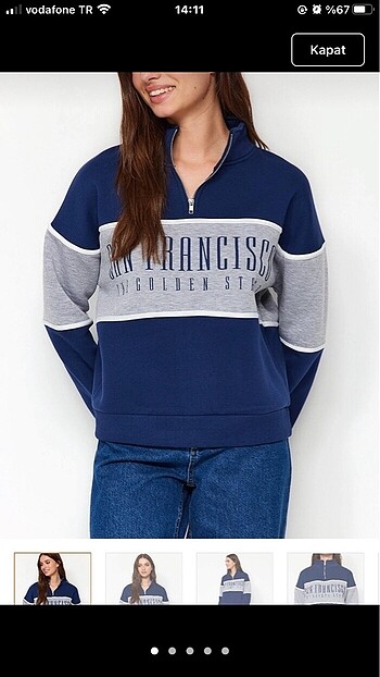 fermuarlı sweatshirt