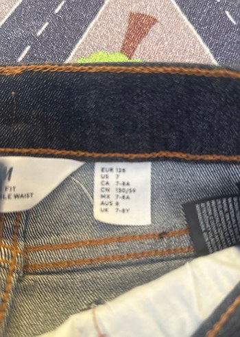 Çocuk Koyu Mavi Super strecth Slim Fit Denim Pantolon - Görsel 5