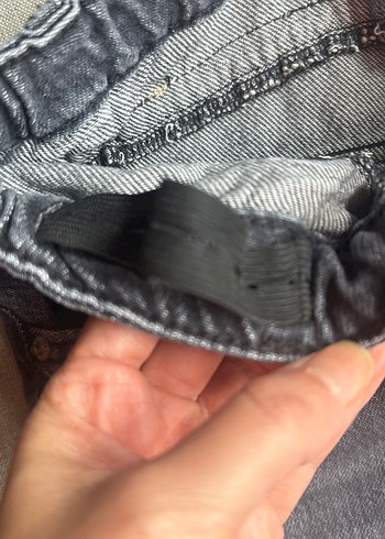 Zara Antrasit Bol Kesim Kız çocuk Kot Pantolon - Görsel 4