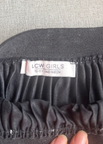 Lcw Beli Lastikli Siyah pileli etek - Görsel 2