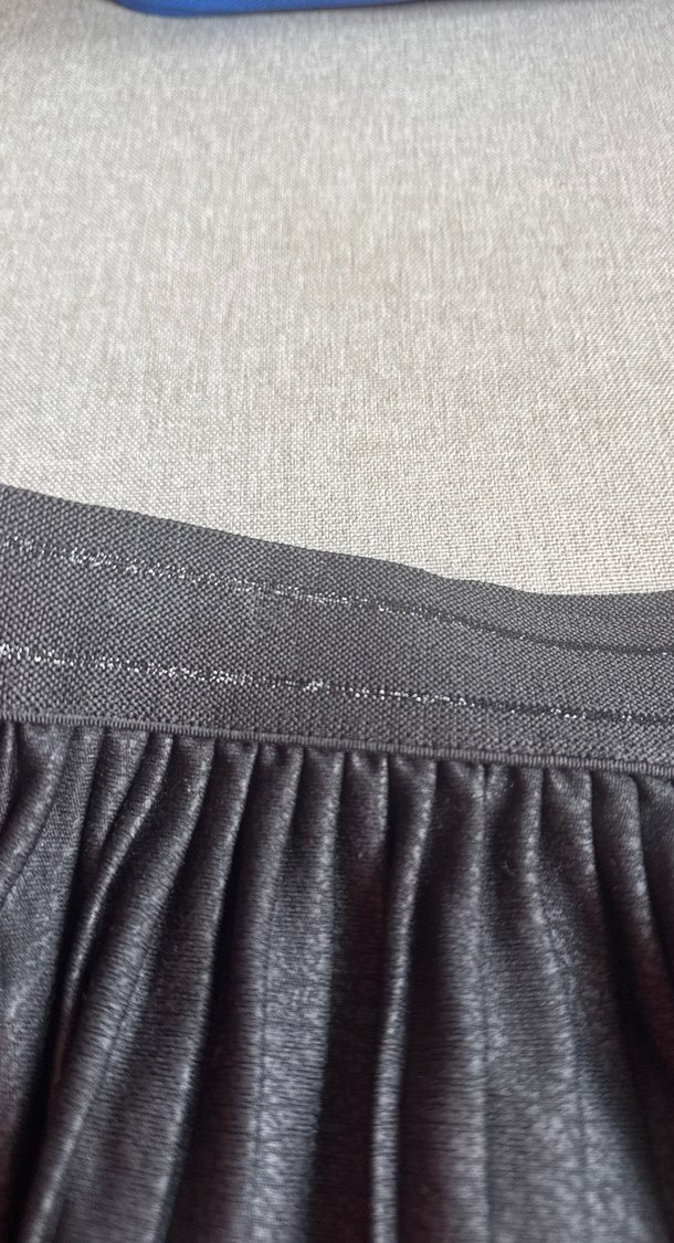 Lcw Beli Lastikli Siyah pileli etek - Görsel 3